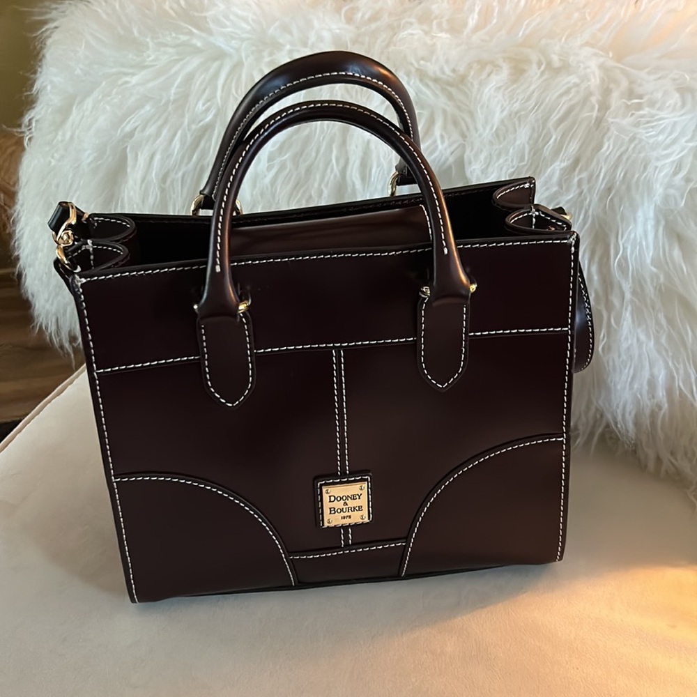 Dooney and Bourke Handbag - Bordeaux Color with Dust Bag - Picture 2 of 15